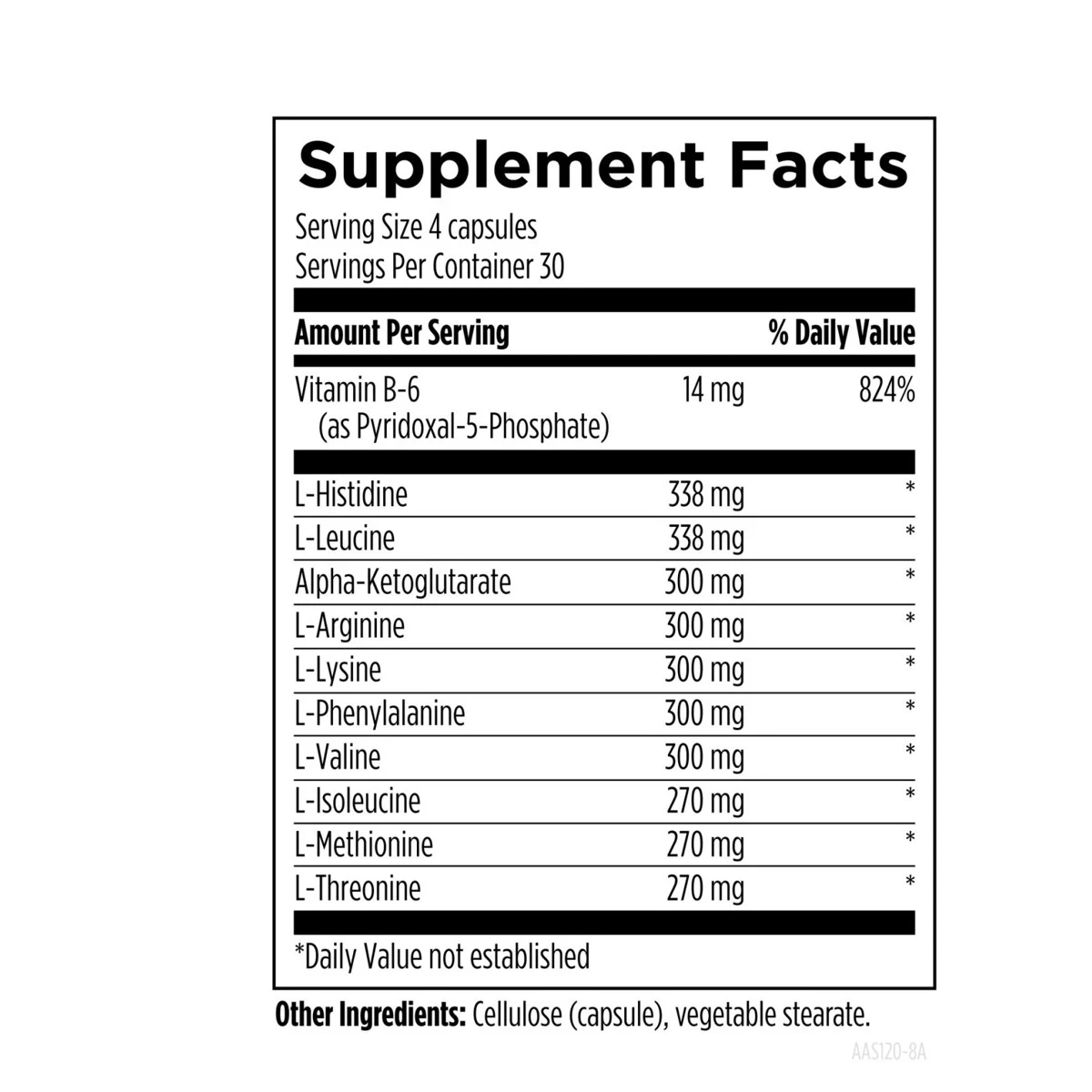 Amino Acid Synergy Design For Health 120 Capsules thumbnail 4