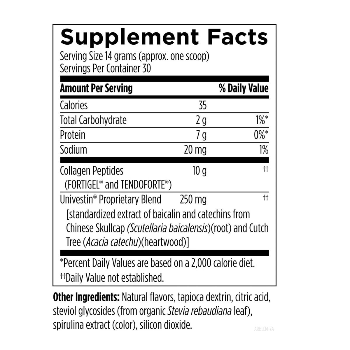Arthroben Designs For Health Lemon Line 11.6oz 0.7lb 330g Powder ingredients