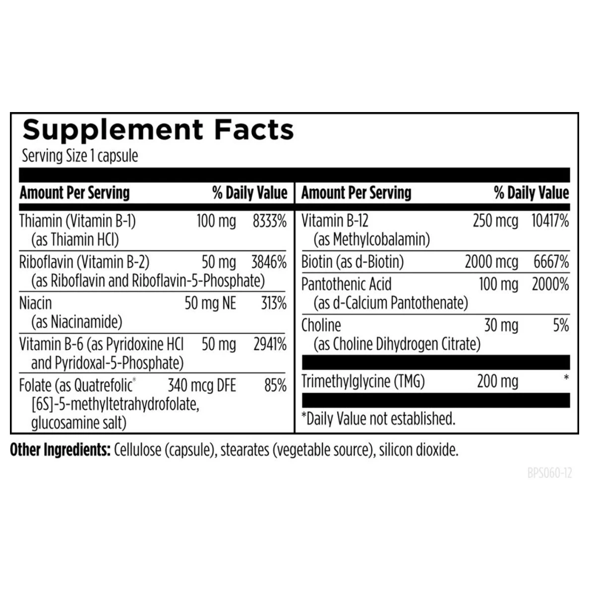 B-Supreme Designs For Health 60 Capsules ingredients