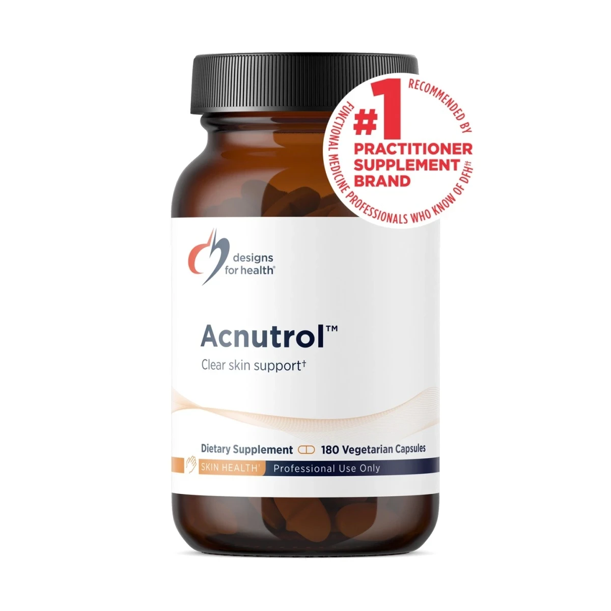Acnutrol Designs For Health Clear Skin Support 180 Capsules thumbnail 3