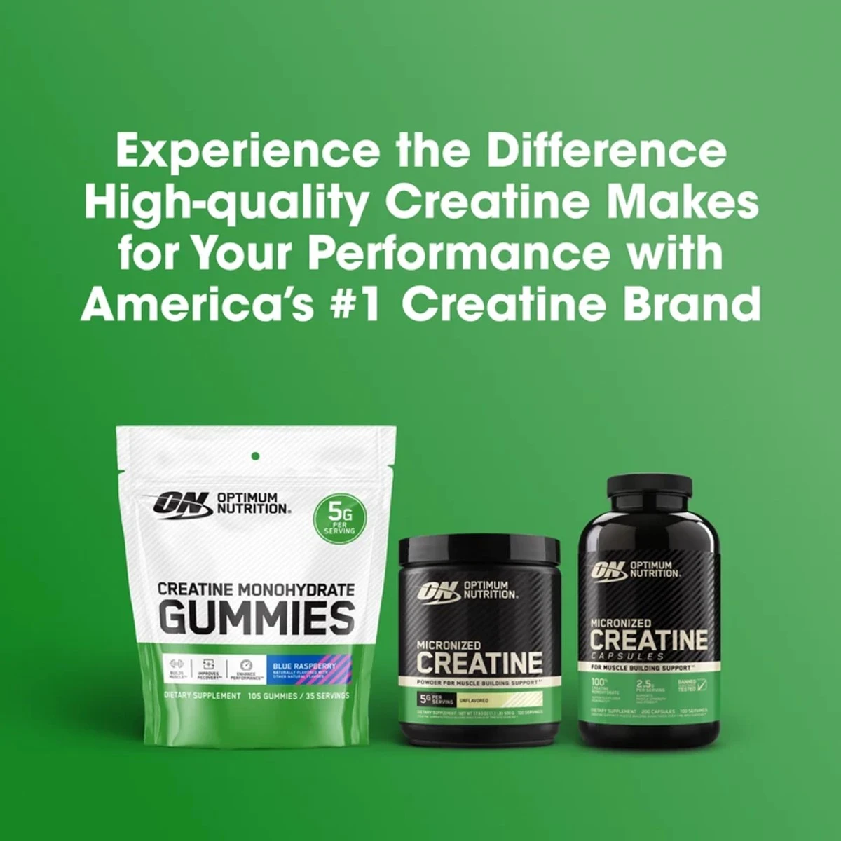 Optimum Nutrition Micronized Creatine Powder For Muscle Building Support Unflavoured 1.32 lb (600g) thumbnail 5