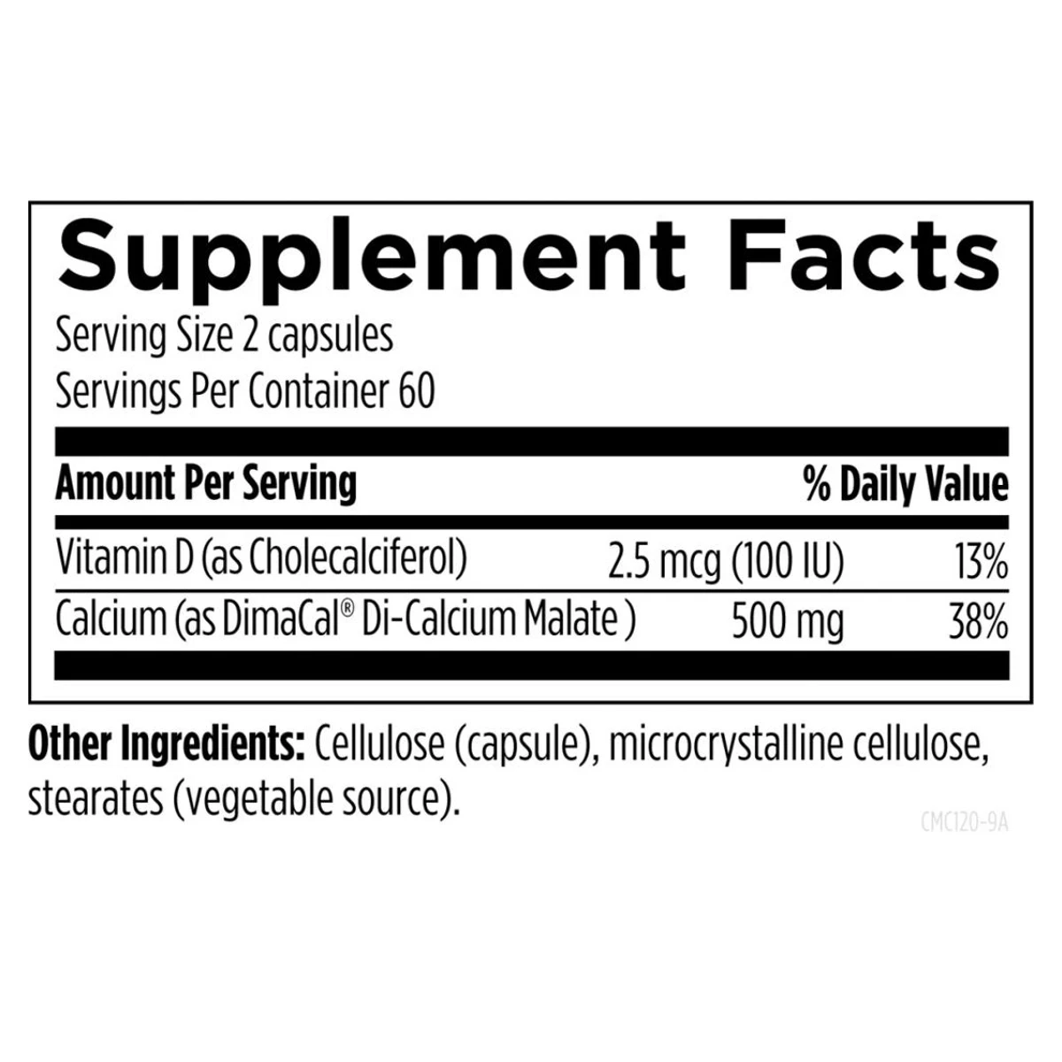 Calcium Malate Designs For Health 120 Capsules thumbnail 4