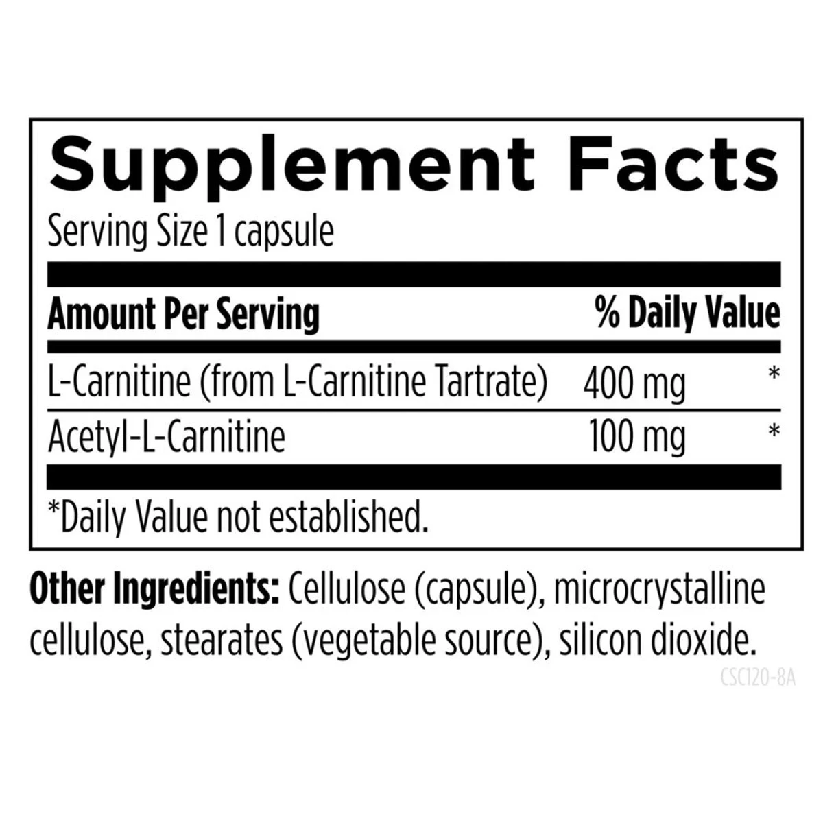 Designs For Health Carnitine Synergy 120 Capsules ingredients