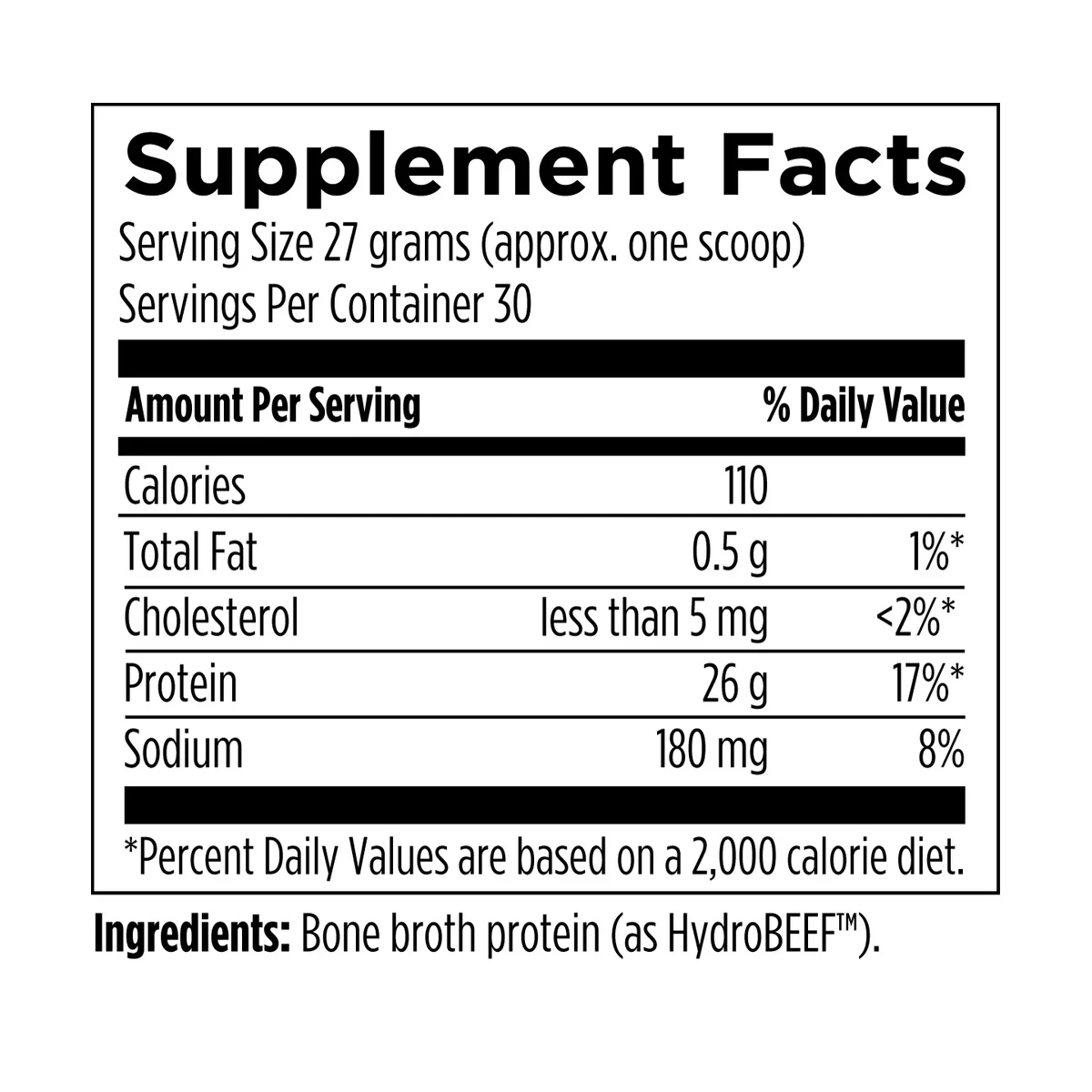 Designs For Health Bone Broth Protein 28.6oz (1.8ibs) 810g Powder thumbnail 3
