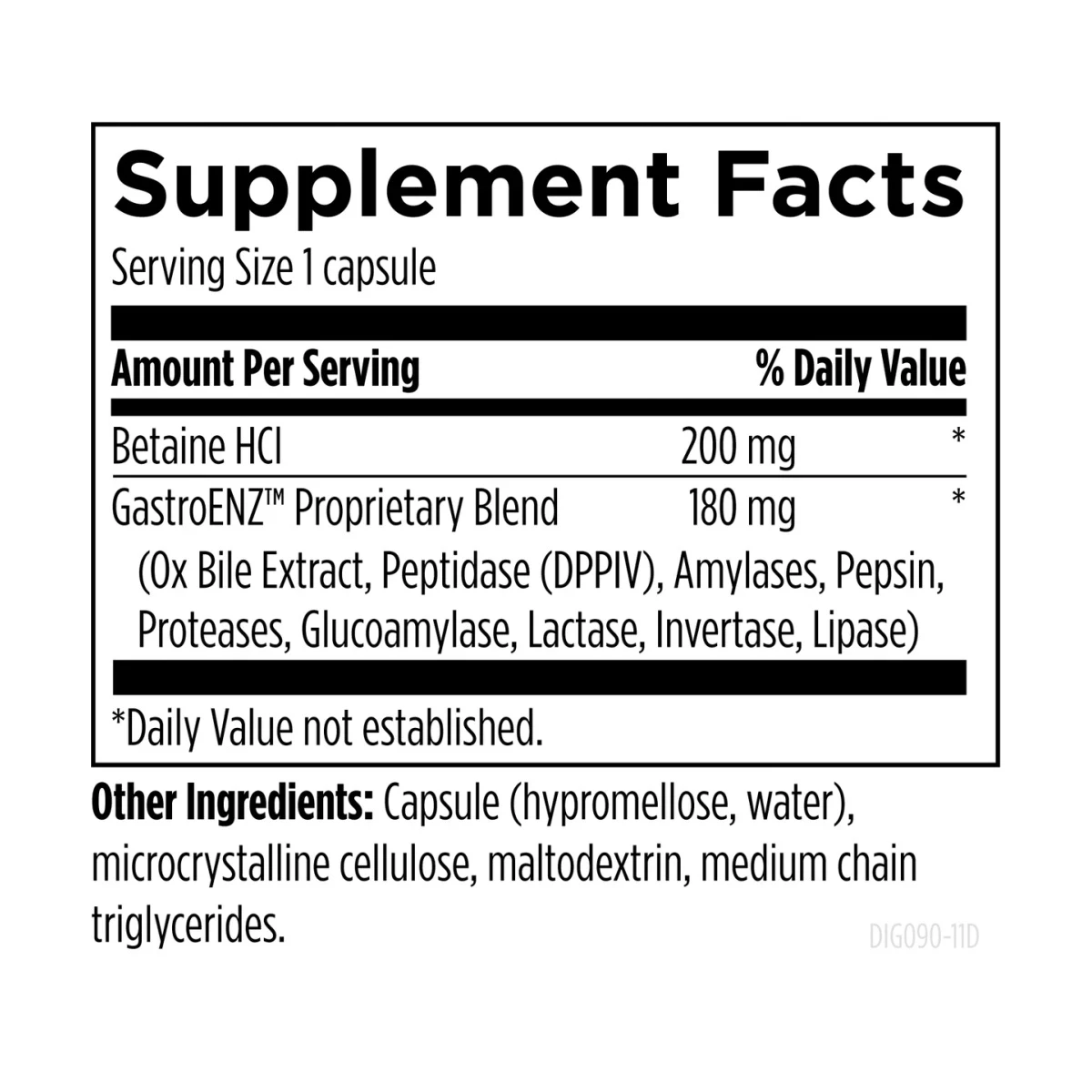 Designs For Health Digestzymes 90 Capsules thumbnail 4