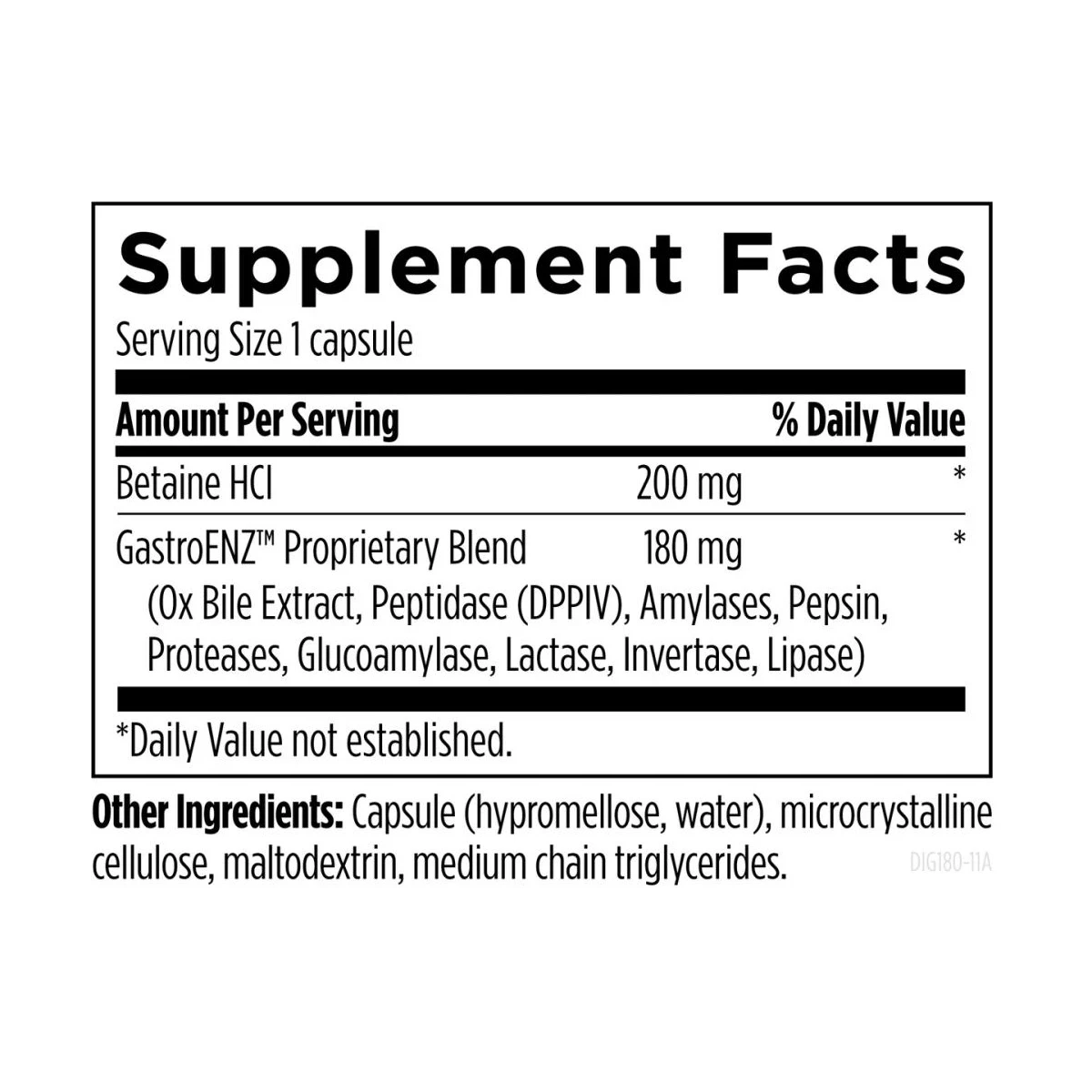 Digestzymes Designs For Health 180 Capsules thumbnail 4