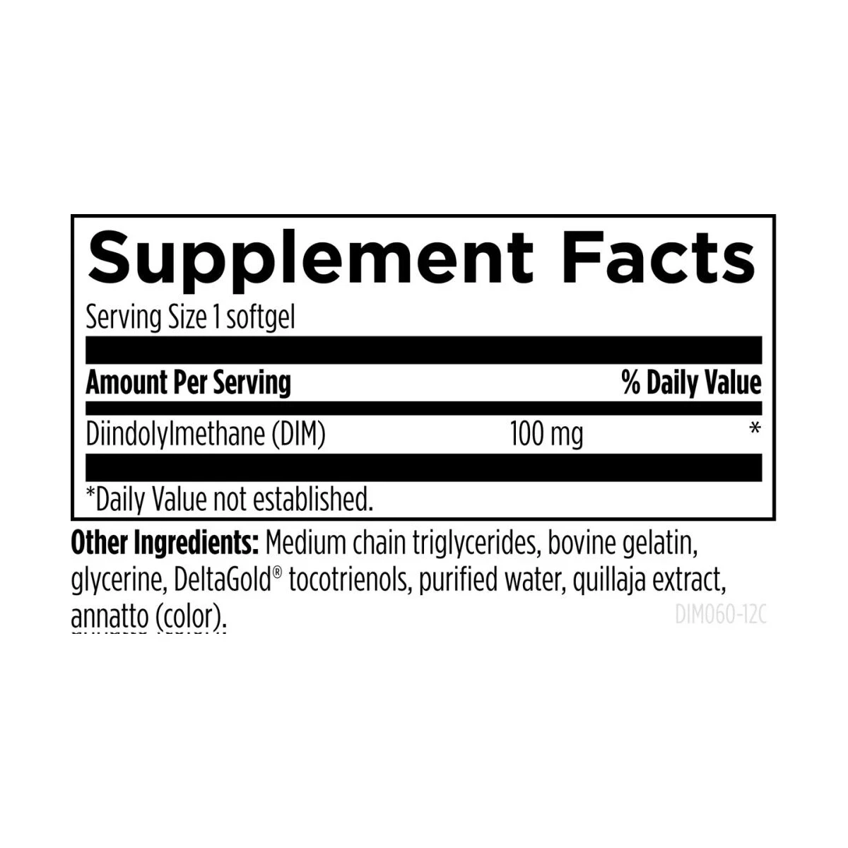 Dim-Evail Designs For Health 60 Sofgels ingredients