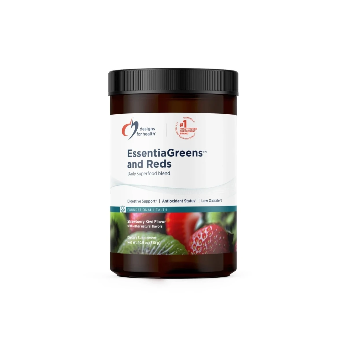 Designs For Health Essentiagreens And Reds Strawberry 10.9 Oz 309g Powder thumbnail 3