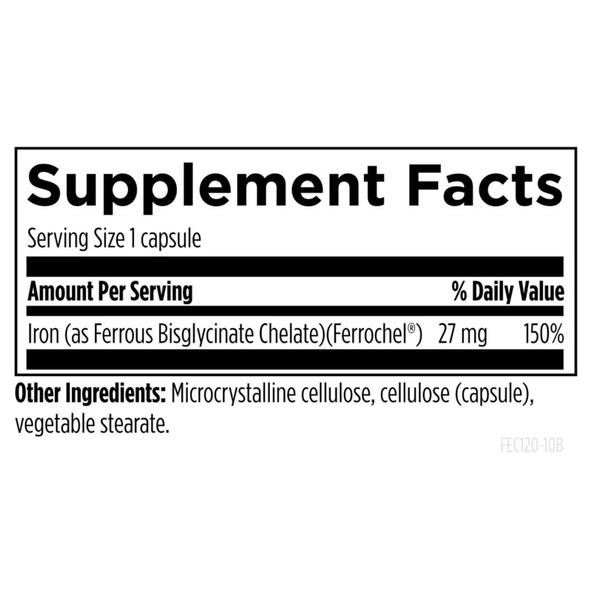 Ferrochel Designs For Health 120 Capsules thumbnail 2