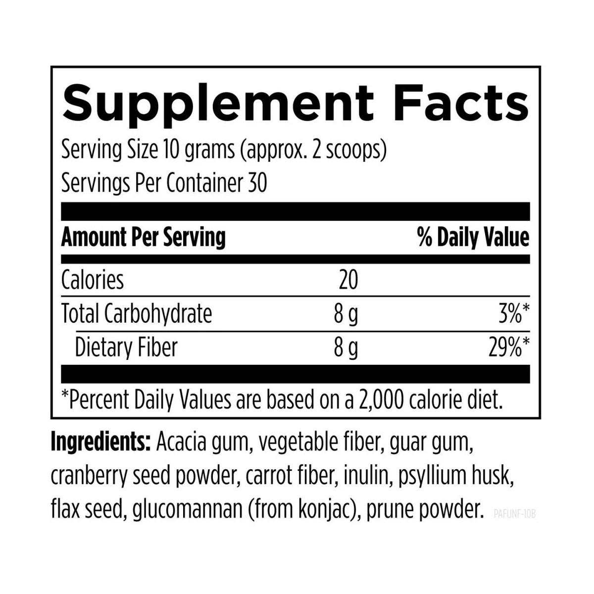 Fiber Prebiotic Complete Designs For Health (10.6 Oz) 300g Powder thumbnail 4