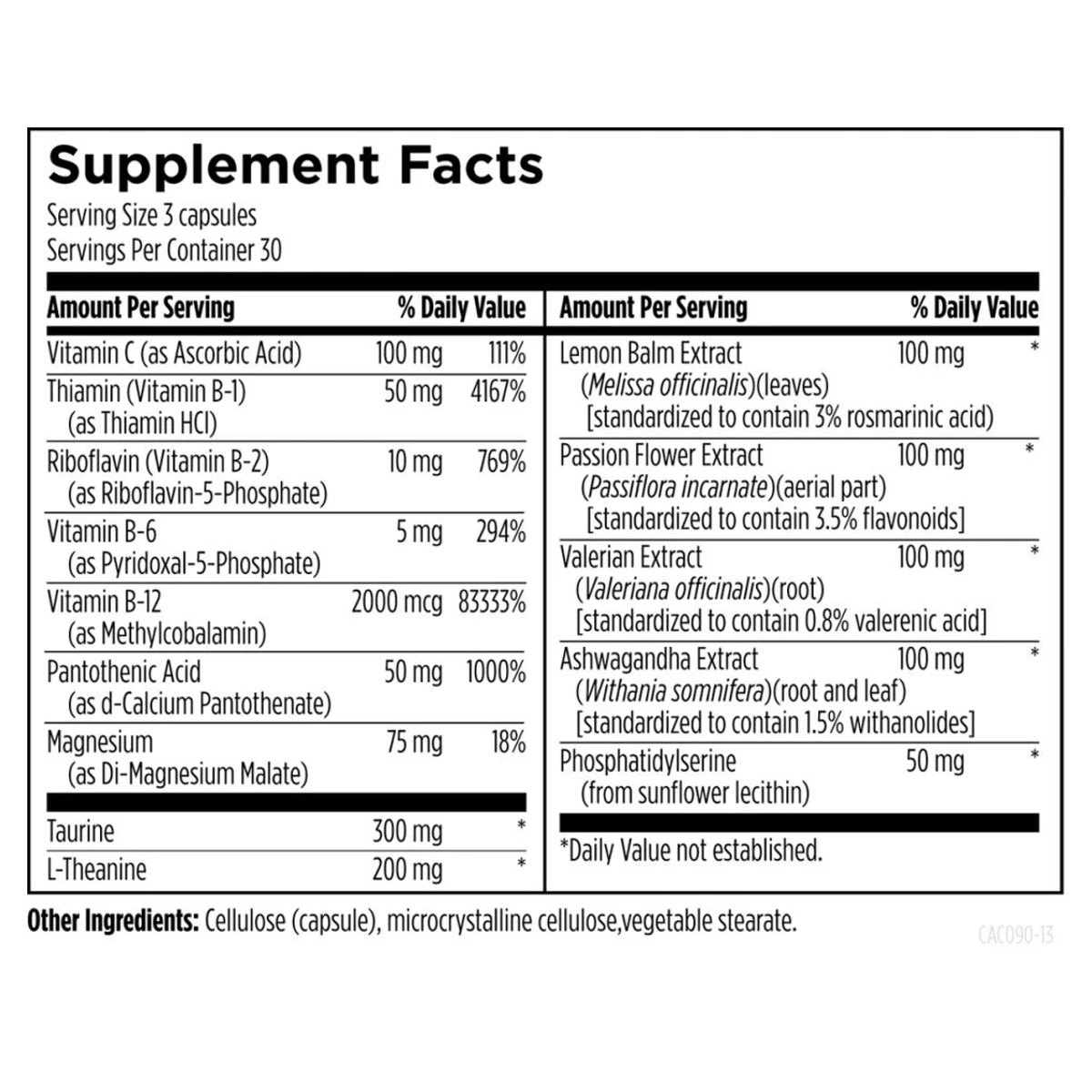 Designs For Health Catecholacalm 90 Capsules thumbnail 4