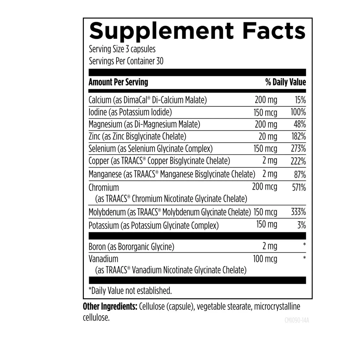Complete Mineral Complex Designs For Health 90 Capsules thumbnail 4