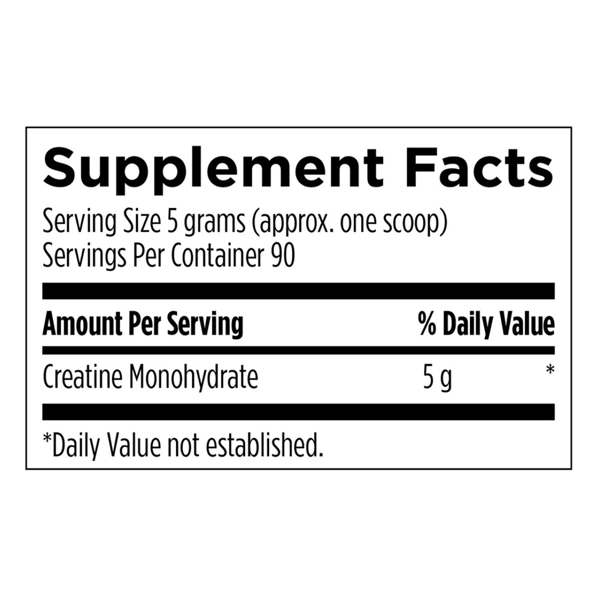 Creatine Monohydrate Designs For Health 1lb (450g) Powder ingredients