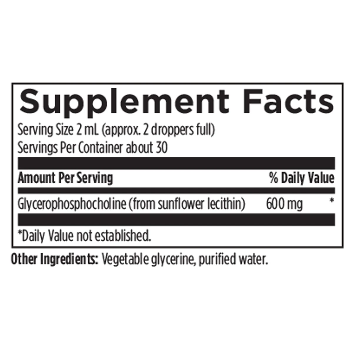 GPC Designs For Health 2 fl oz (59 mL) liquid ingredients