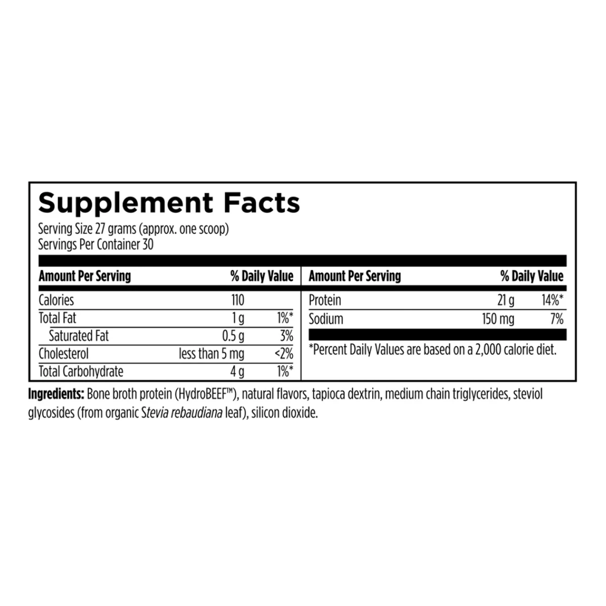 Grass-Fed Beef Designs For Health Vanilla 1.8 Ibs 810g Powder thumbnail 3