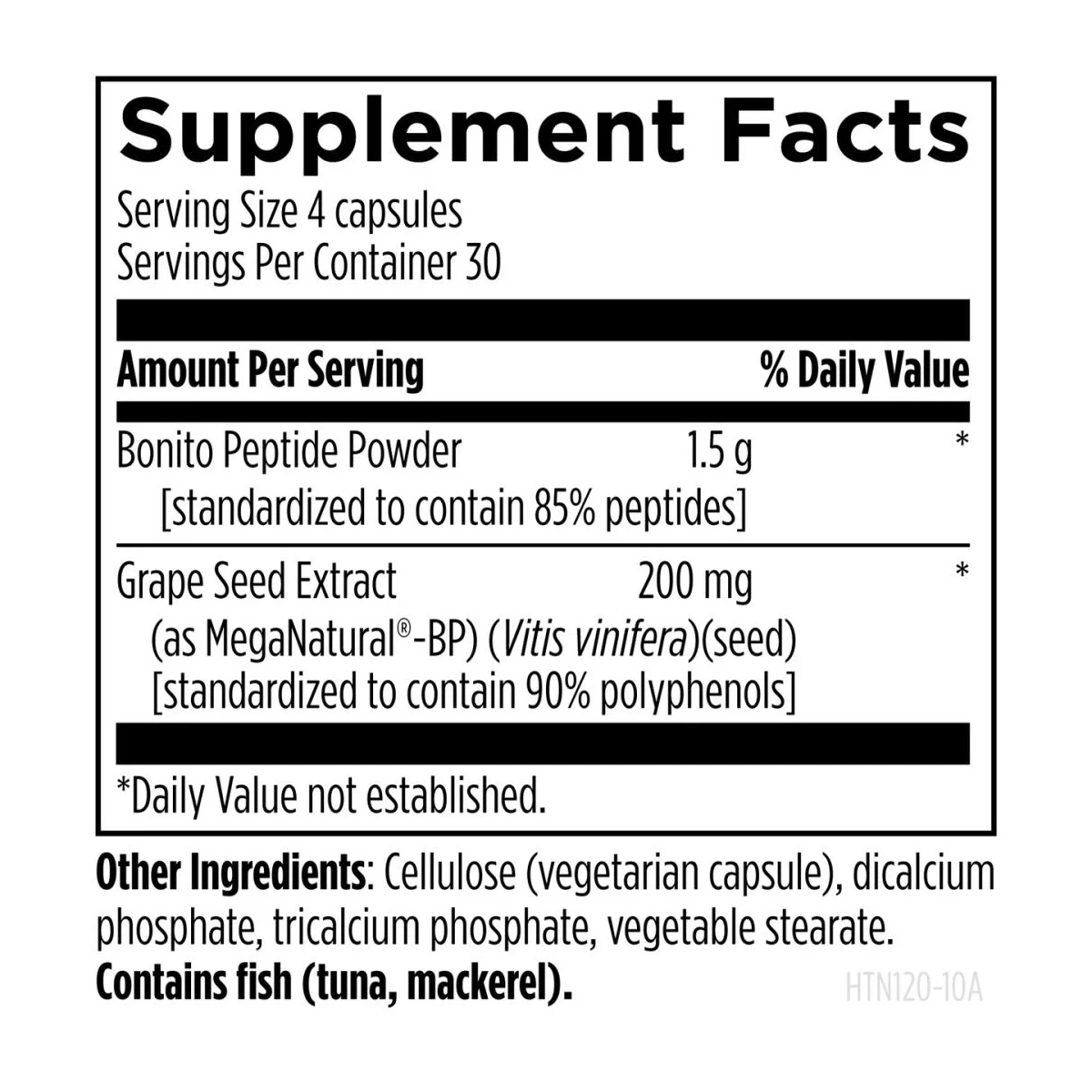 Htn Supreme Designs For Health 120 Capsules ingredients