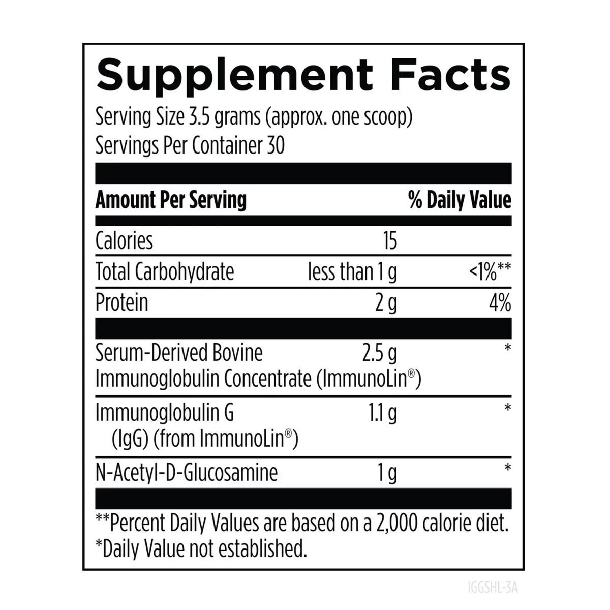 Iggi Shield Designs For Health 3.7 Oz 105g Powder ingredients