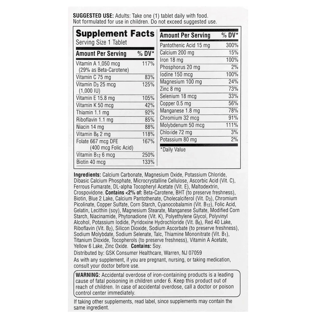 Centrum Women Multivitamin Support Energy Immunity 120 Tablets thumbnail 5