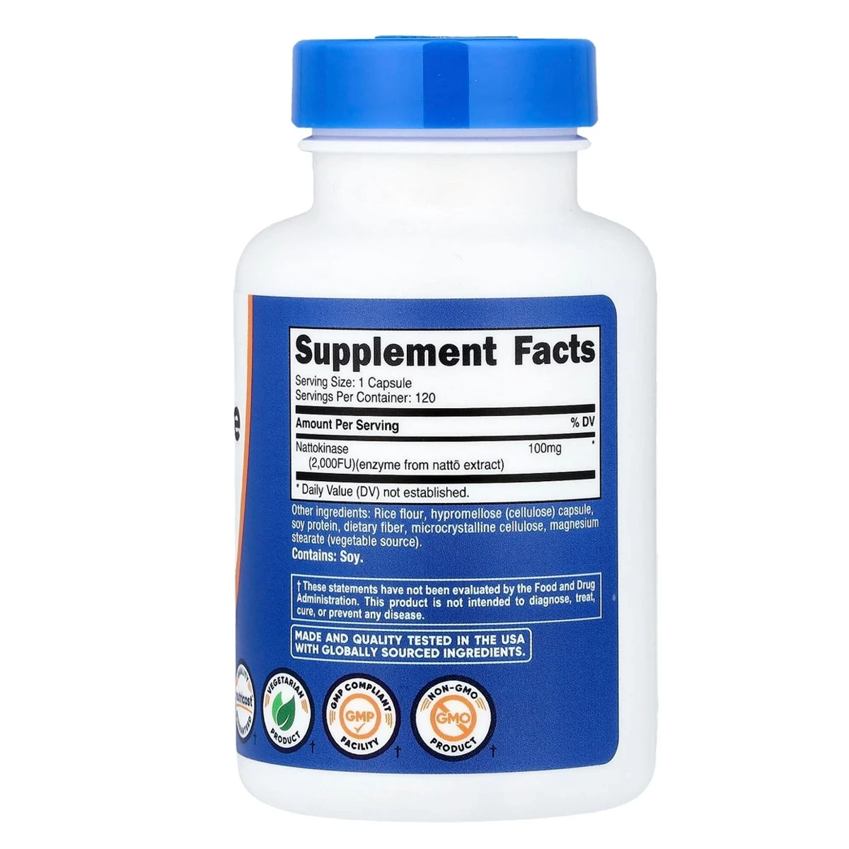 Nutricost Nattokinase 100mg (2000 FU Per Serving) 120 Capsules thumbnail 5