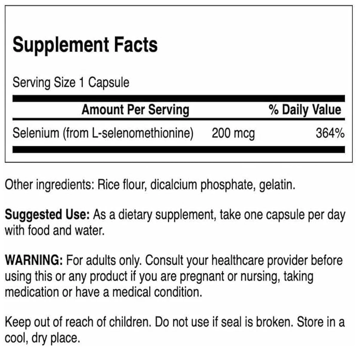Swanson Albion Selenium Antioxidant Support 200mcg 90 Vegan Capsules thumbnail 5