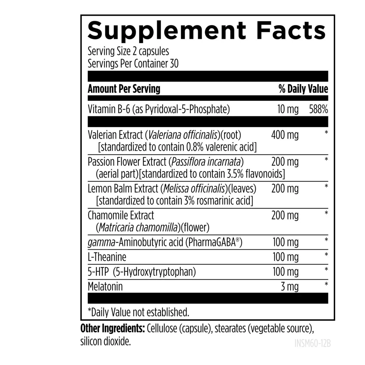 Insomnitol Designs For Health 60 capsules ingredients