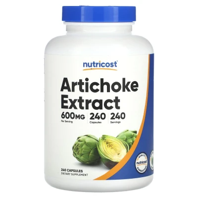 Nutricost Artichoke Extract 600mg Dietary Supplement 240 Capsules