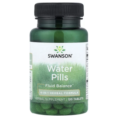 Swanson Water Pills Fluid Balance Herbal Supplement 120 Tablets