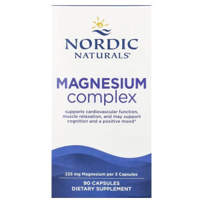 Nordic Naturals Magnesium Complex Dietary Supplement 90 Capsules
