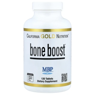 California Gold Nutrition Bone Boost with Calcium Magnesium Vitamin C and Potassium 120 Tablets