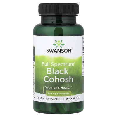 Swanson Full Spectrum Black Cohosh Womens Health 540mg Herbal Supplement 60 Capsules