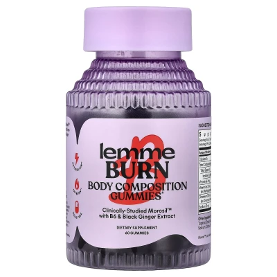 Lemme Body Composition Gummies Burn Gummies Dietary Supplement 60 Gummies