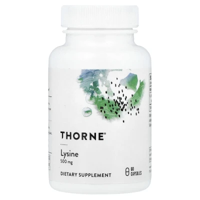 Thorne Lysine 500mg Dietary Supplement 60 Capsules