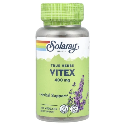 Solaray True Herbs Vitex Herbal Support 400mg 100 VegCaps
