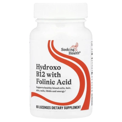 Seeking Health Hydroxo B12 With Folinic Acid 60 Lozenges Dietary Supplement