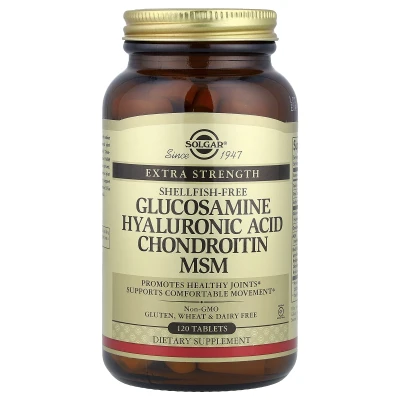 Solgar Glucosamine Hyaluronic Acid Chondroitin MSM 120 Tablets