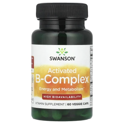 Swanson Activated B-Complex High Potency and Bioavailability 60 Veggie Caps