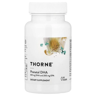 Thorne Prenatal DHA Dietary Supplement 60 Gelcapsements