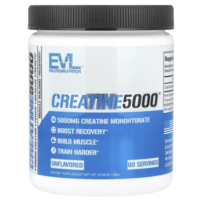EVLution Nutrition Creatine5000 60 Serving Unflavoured 10.58 oz (300g)