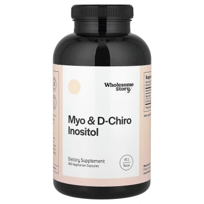 Wholesome Story Myo & D-Chiro Inositol 360 Vegetarian Capsules
