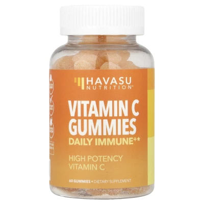 Havasu Nutrition Vitamin C Gummies Daily Immune+ Orange 60 Gummies