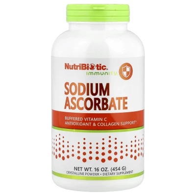 NutriBiotic Immunity Sodium Ascorbate Crystalline Powder 16 oz (454g)
