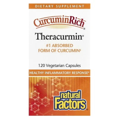 Natural Factors CurcuminRich Theracurmin 30mg 120 Vegetarian Capsules