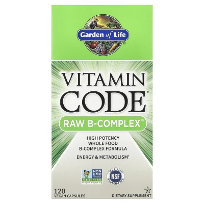 Garden of Life Vitamin Code RAW B-Complex 120 Vegan Capsules