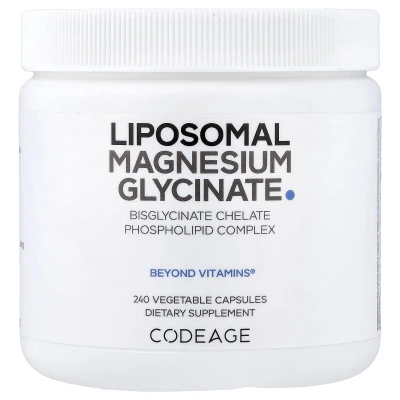 Codeage Liposomal Magnesium Glycinate Beyond Vitamins 240 Vegetable Capsules