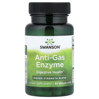 Swanson Anti-Gas Enzyme High Strength Blend 90 Vegan Caps