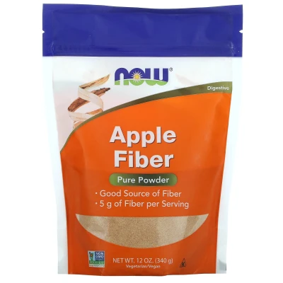NOW Foods Apple Fibre Pure Powder 12 oz (340g)