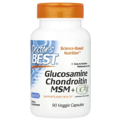 Doctor's Best Glucosamine Chondroitin MSM + UCII 90 Veggie Capsules