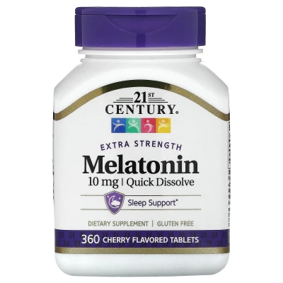 21st Century Melatonin Quick Dissolve Cherry 10mg 360 Table