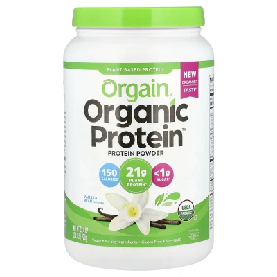Orgain - Organic Protein™ Powder | Plant Based | Vanilla Bean | 2.03 lb (920 g)
