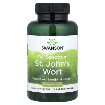 Swanson Full Spectrum St. John's Wort 375mg Per Capsule 120 Vegan Capsules